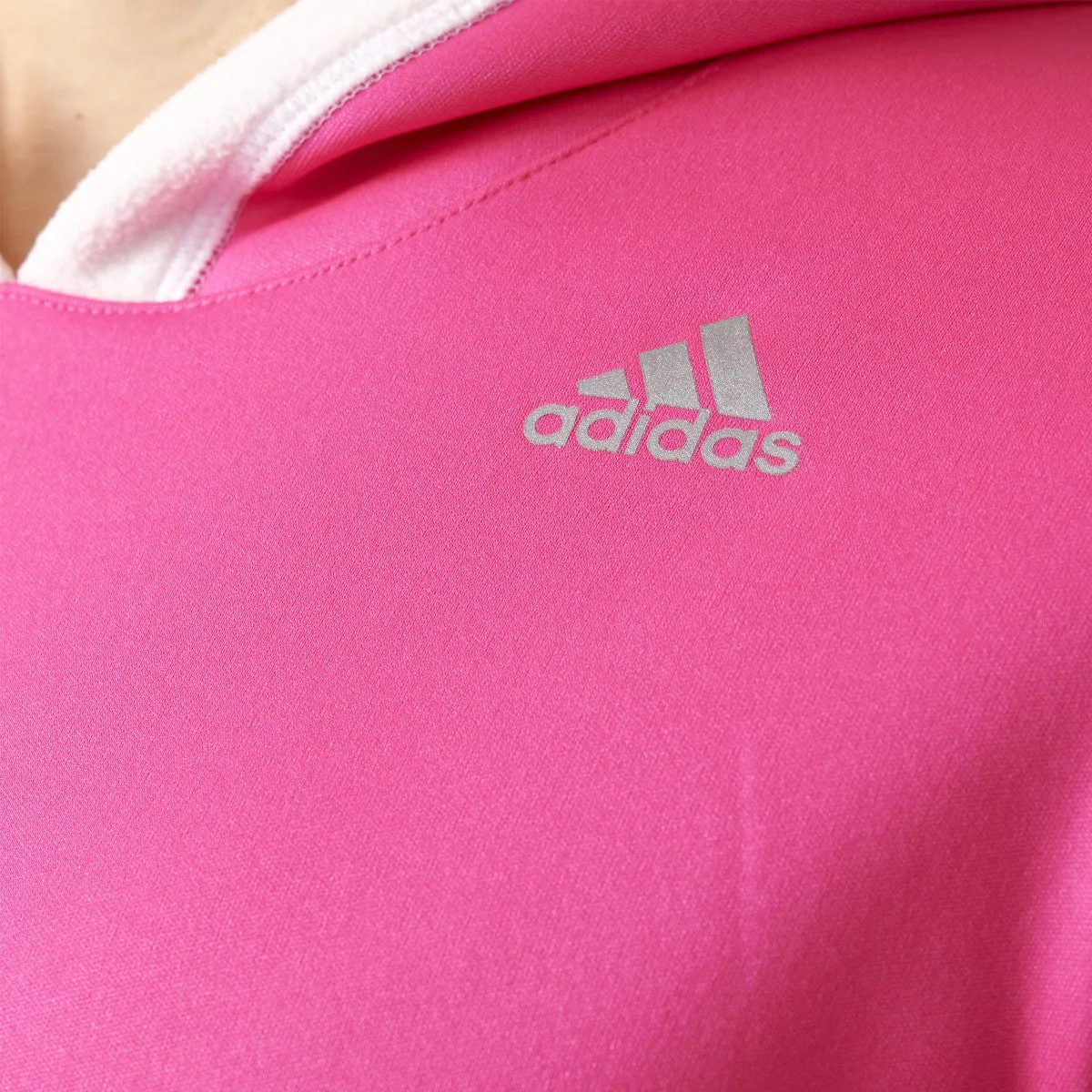 Adidas Response Climawarm Astro Women's Running Hoodie Shock Pink/White