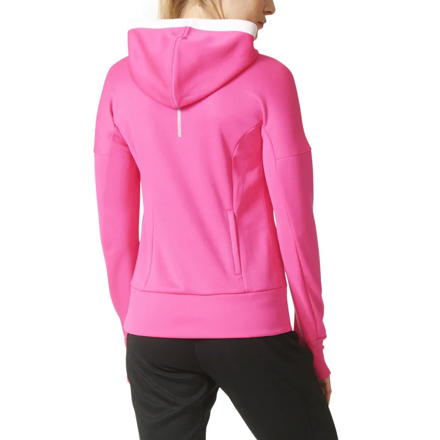 Adidas Response Climawarm Astro Women's Running Hoodie Shock Pink/White