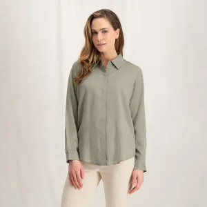 Basic Soft Polin Blouse - Aluminium Beige