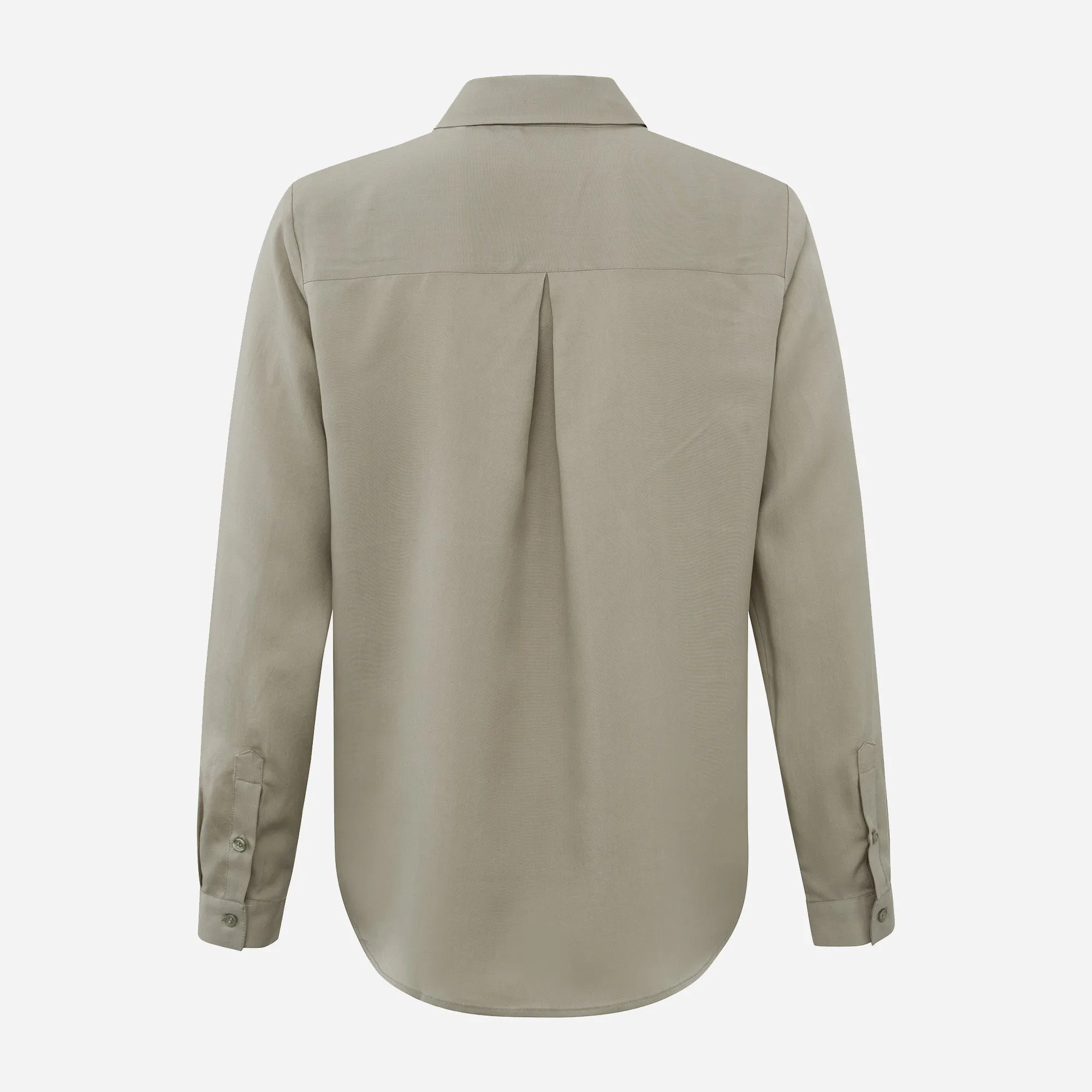 Basic Soft Polin Blouse - Aluminium Beige