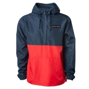 Black Sheep Lightweight Anorak Jacket Navy - Red