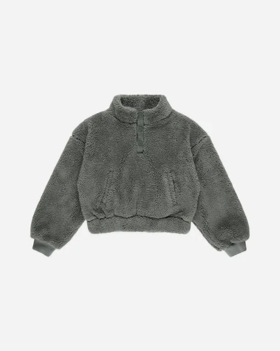 Boys Sweaters | Quarter Zip Pullover- Forest | Rylee and Cru