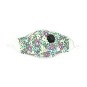 Breathable Vent Face Mask - Floral Purple