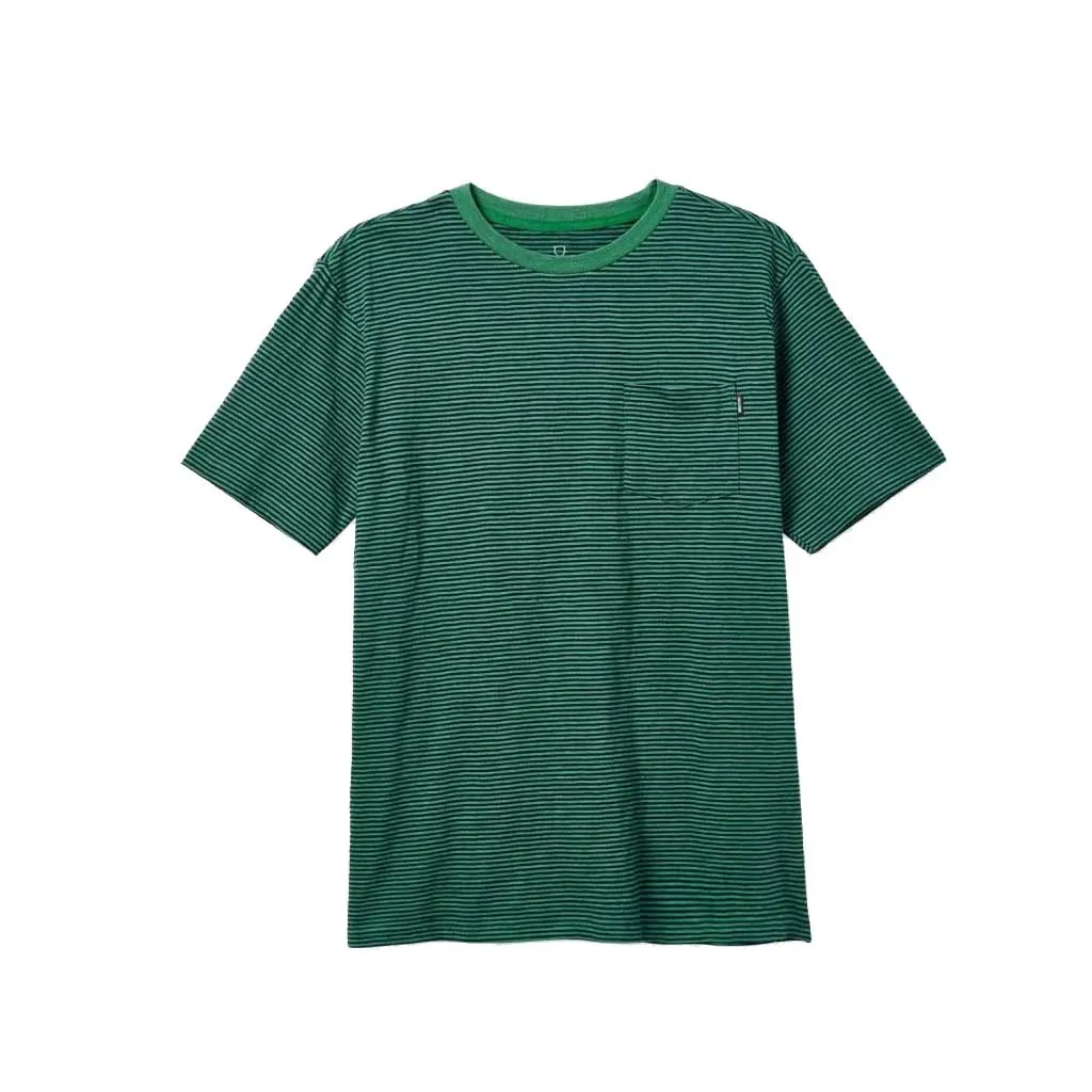 Brixton Hilt Slub S/S Pocket Knit - Kelly Green