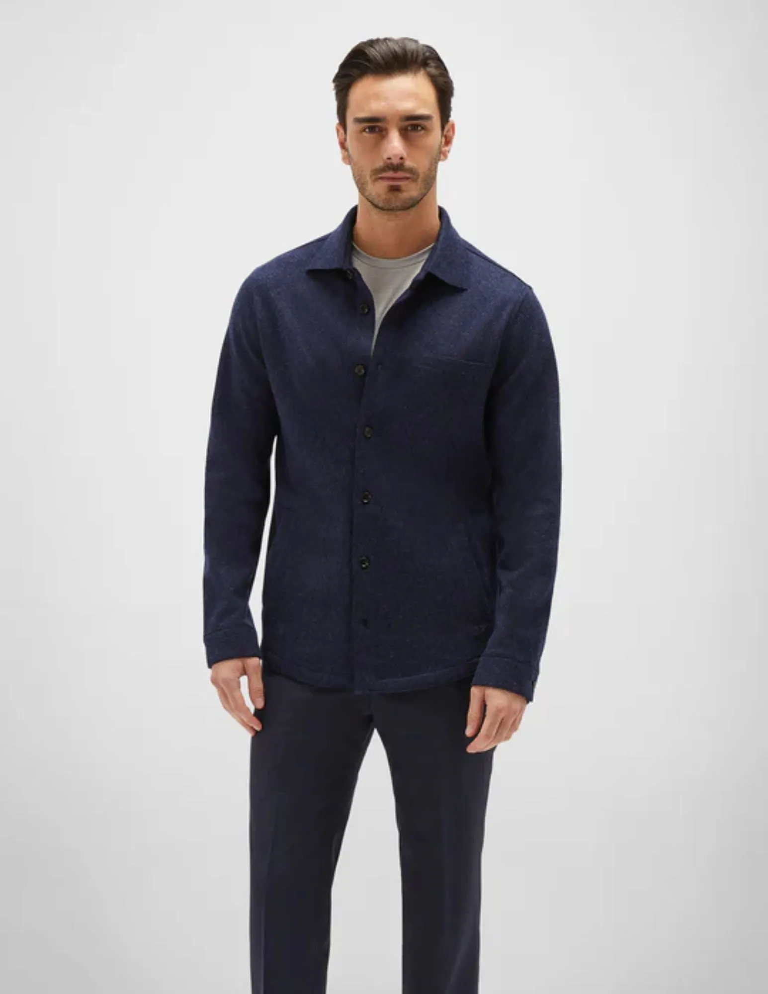 Cashmere Overshirt | Navy