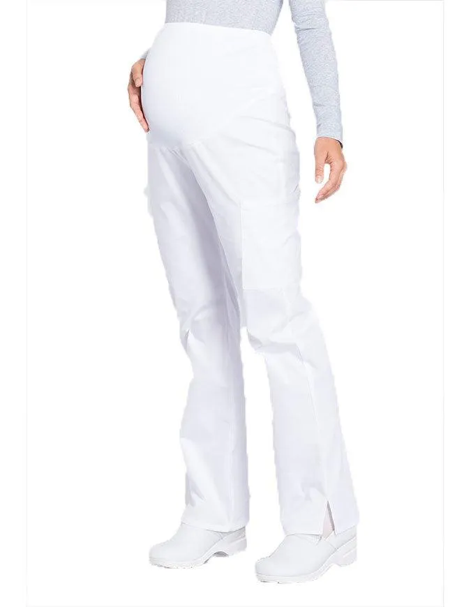 Cherokee Workwear Professionals Maternity Knit Waist Straight Leg Pant