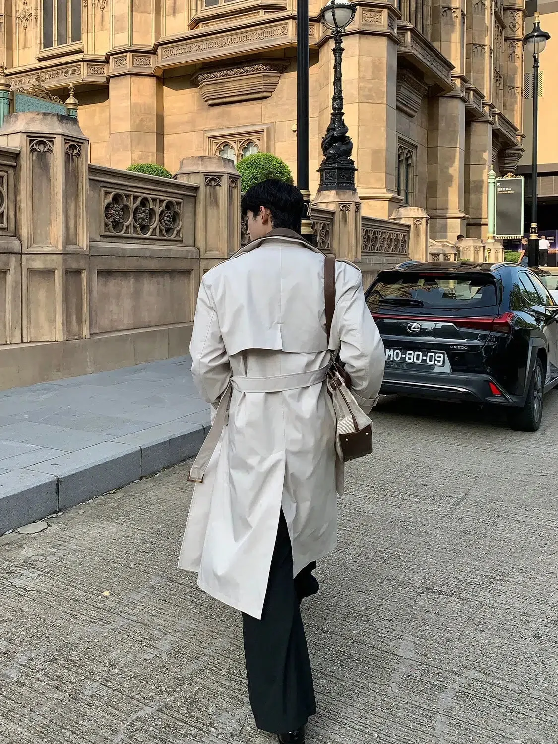 Classic Long Double-Breasted Coat