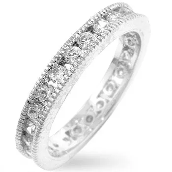 Classic Milgrain Eternity Band