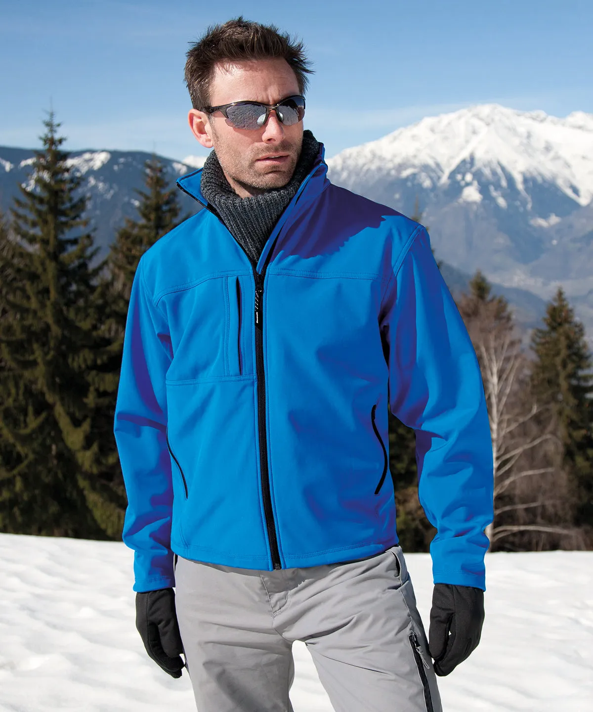 Classic softshell jacket | Azure