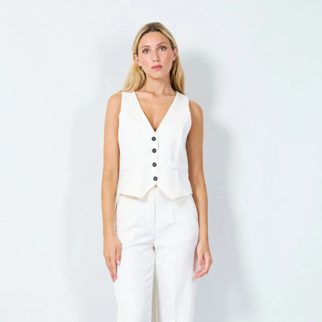 Classic tailored waistcoat wholesale