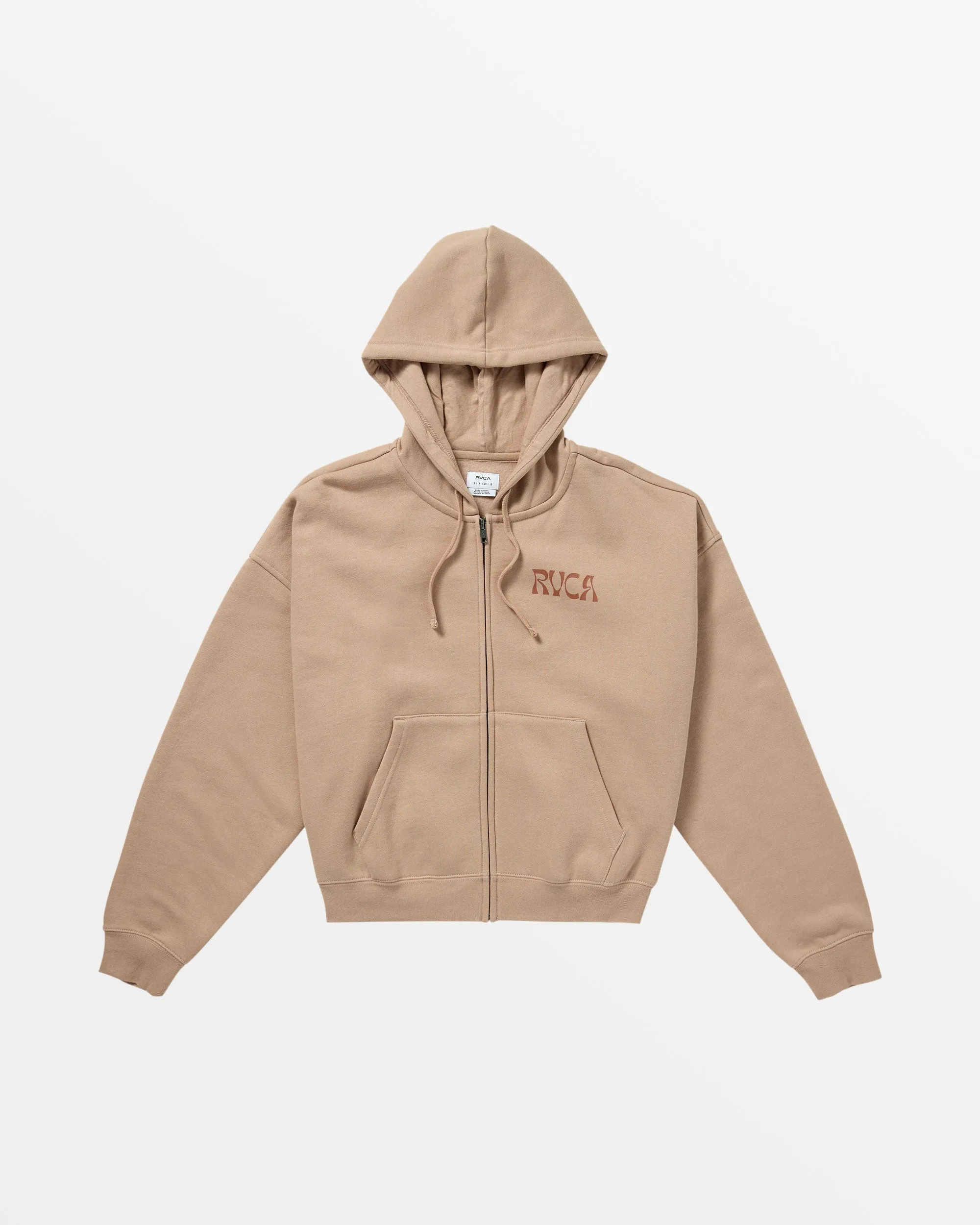 Court Zip-Up Hoodie - Warm Taupe