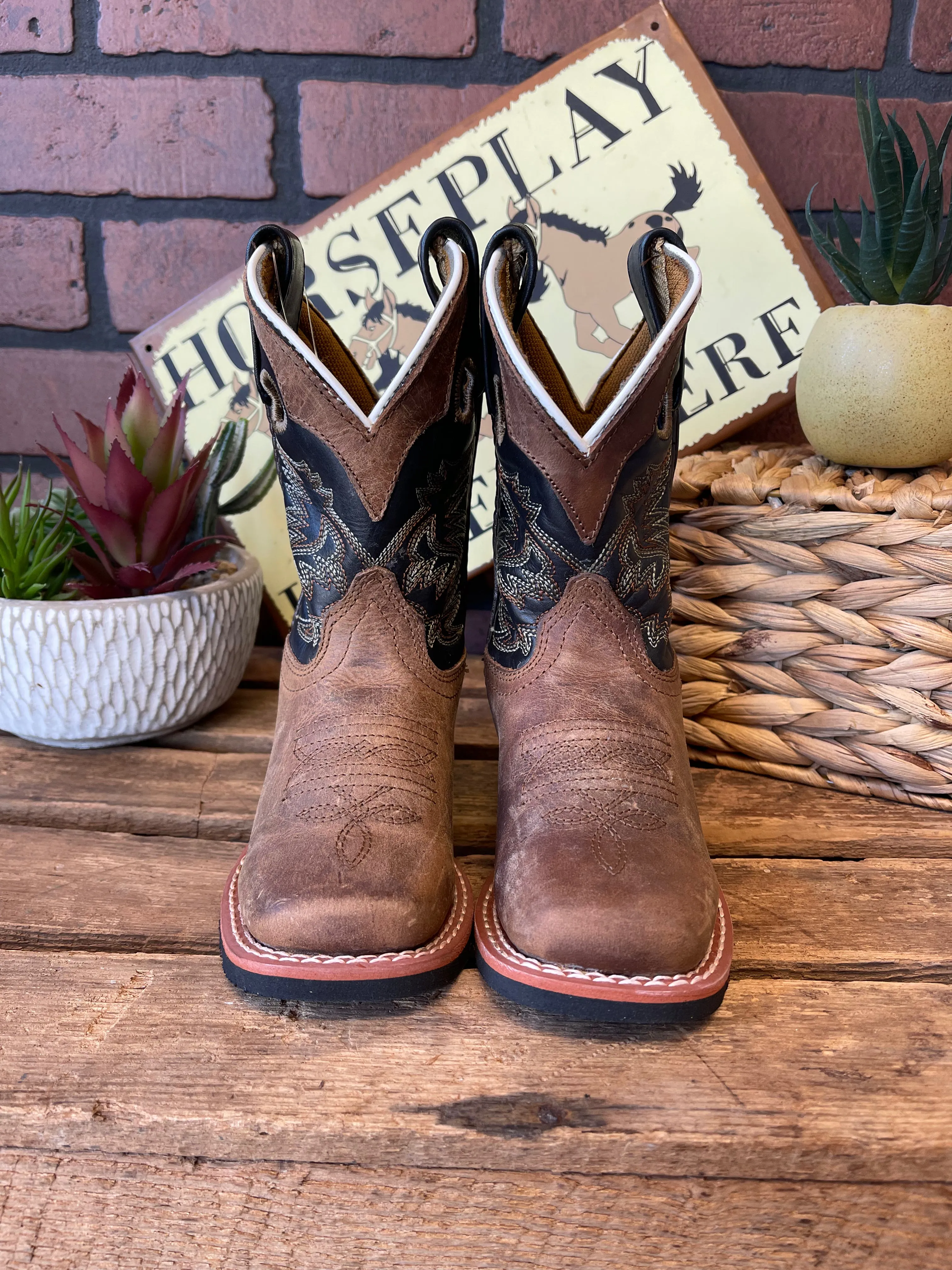 Dan Post Children/Youth Rascal Aged Bark Western Cowboy Boot DPC2940 DPC3940