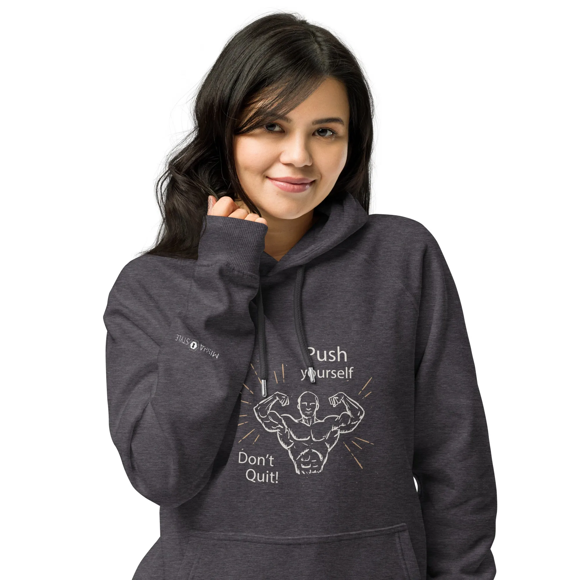 Don't Quit eco raglan hoodie