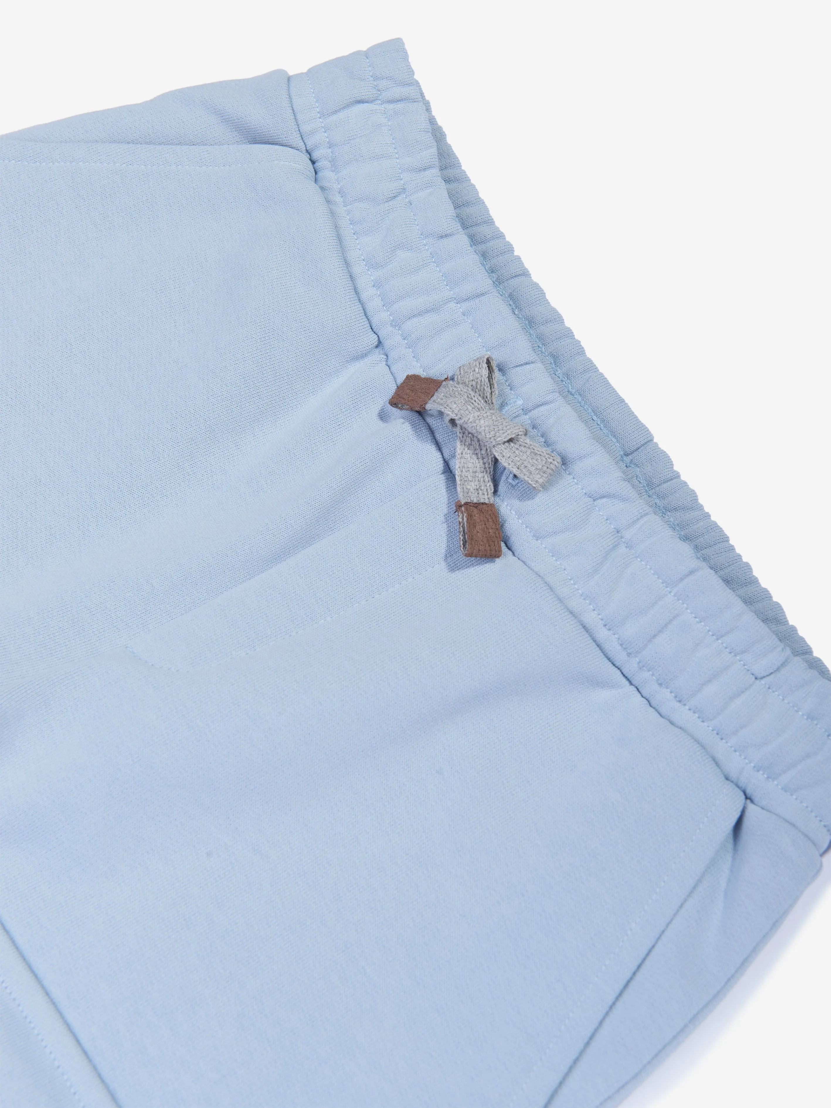 Eleventy Boys Jersey Cargo Shorts in Blue