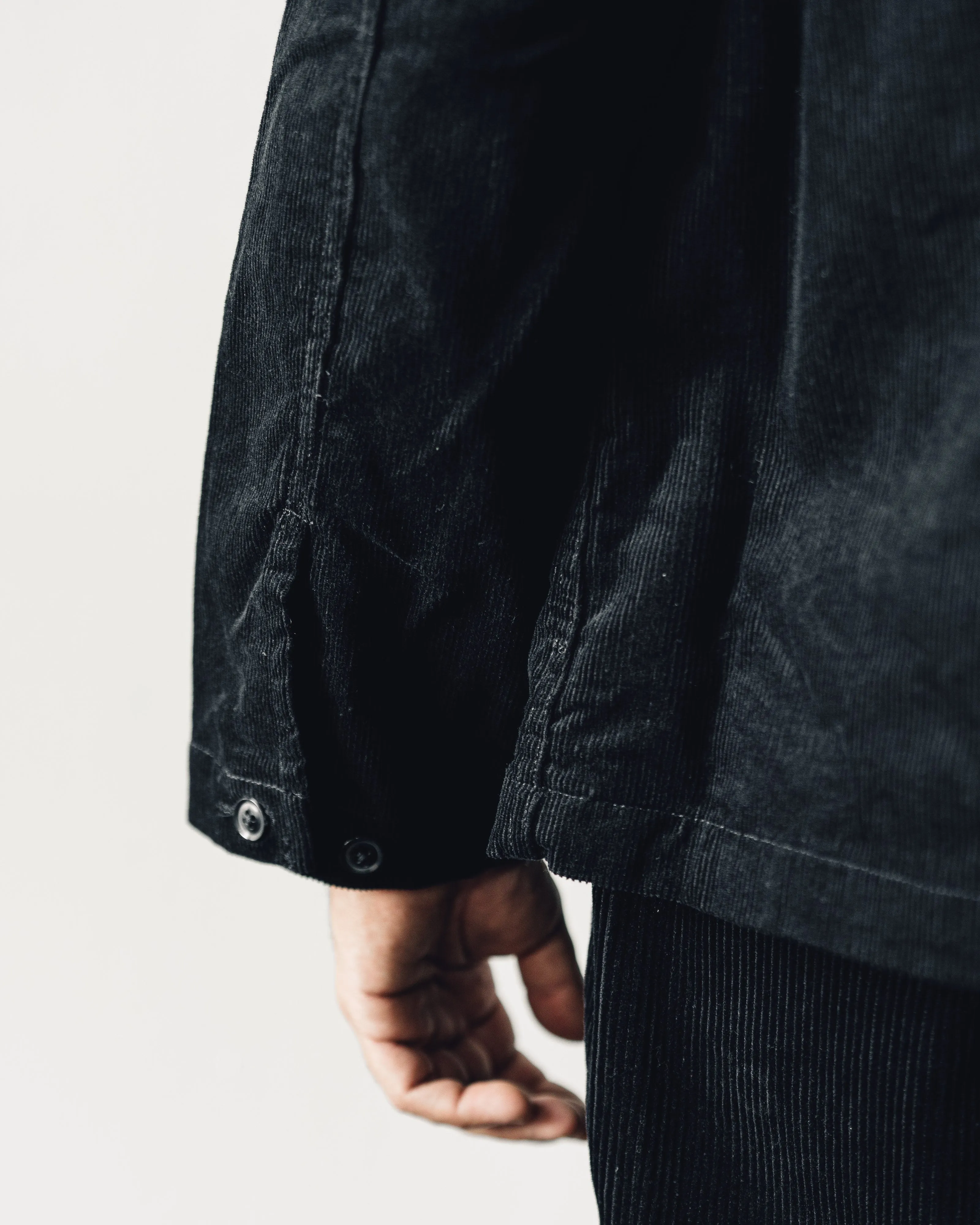 Engineered Garments Fatigue Shirt, Black Corduroy