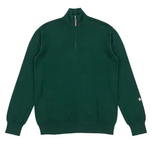 Fine Cut Long Sleeve Half Zip Pine - AW22