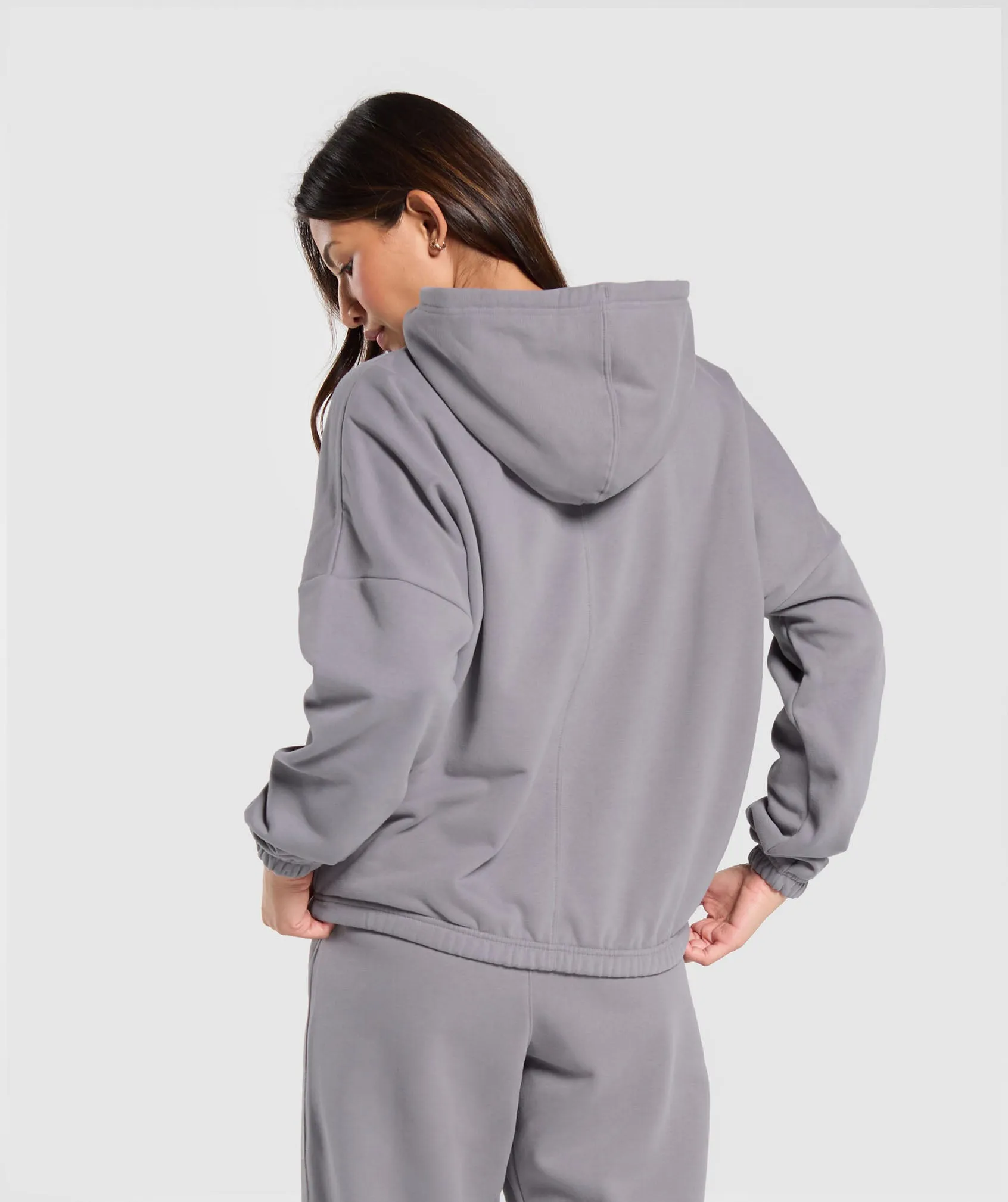 Gymshark Fleece Oversized Hoodie - Medium Grey