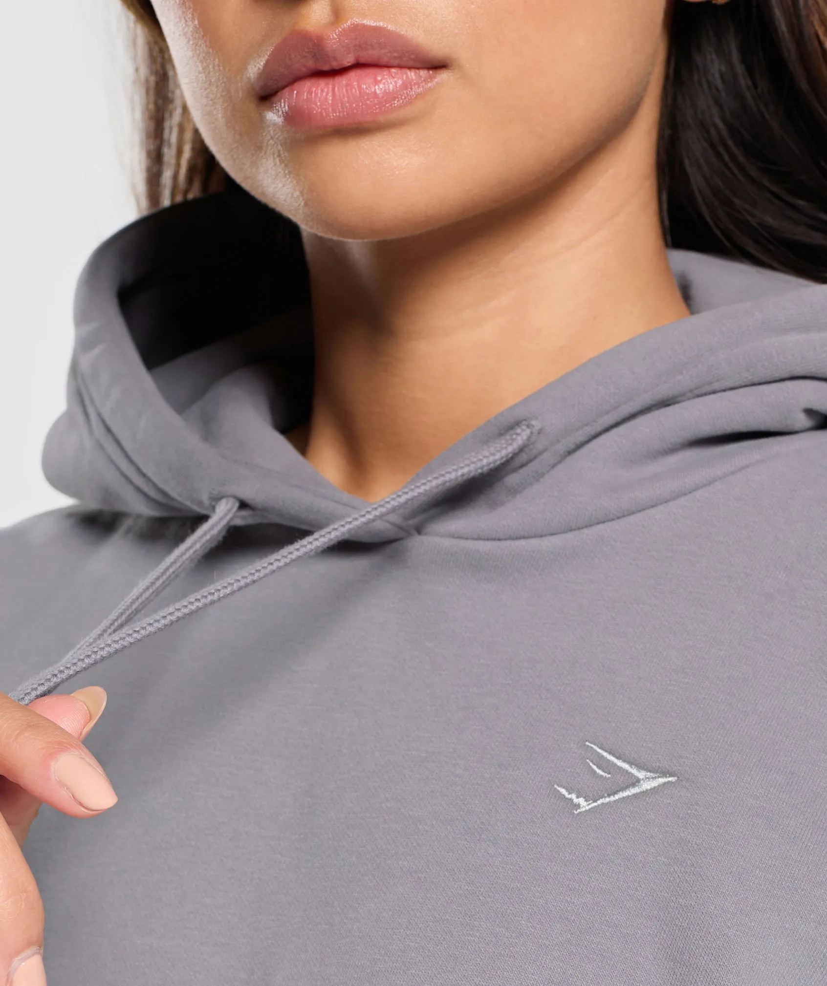 Gymshark Fleece Oversized Hoodie - Medium Grey