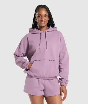 Gymshark Fleece Oversized Hoodie - Soft Purple