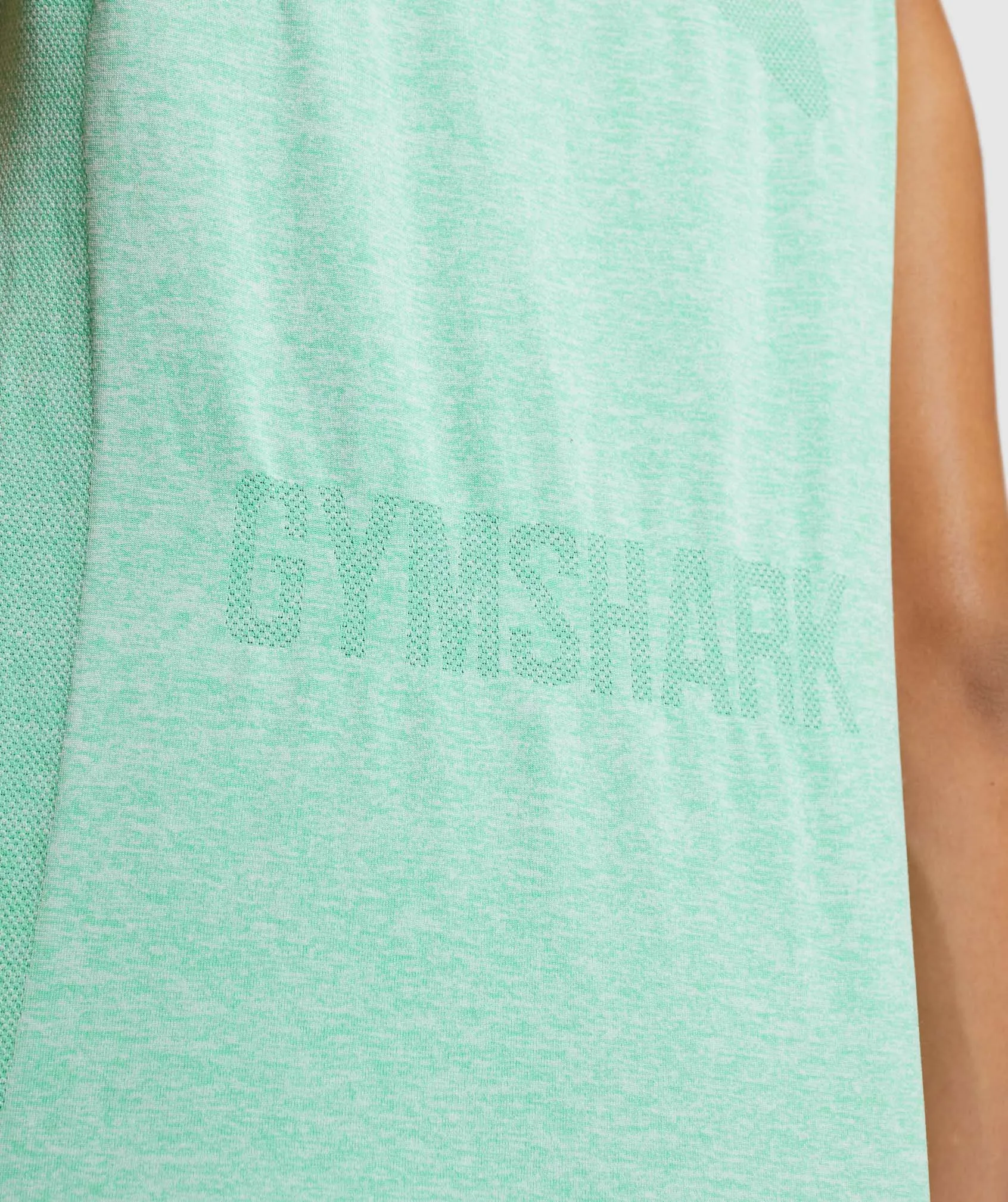 Gymshark Flex Loose Tank Top - Cactus Green Marl