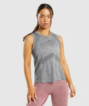 Gymshark Flex Loose Tank Top - Charcoal Grey Marl