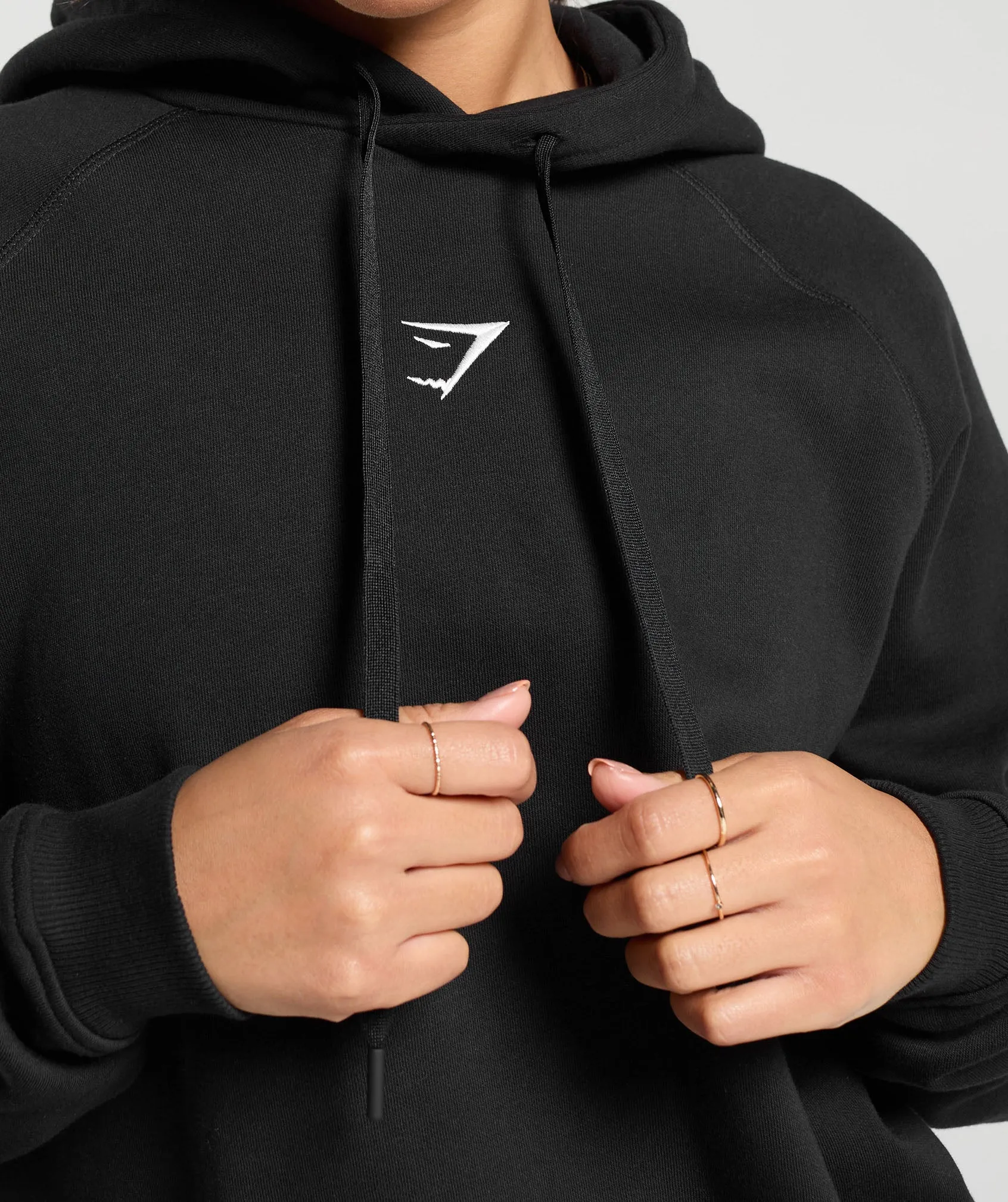 Gymshark Training Oversized Fleece Hoodie - Black