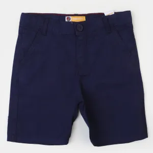 Infant Boys Short Cotton Basic | Navy Blue