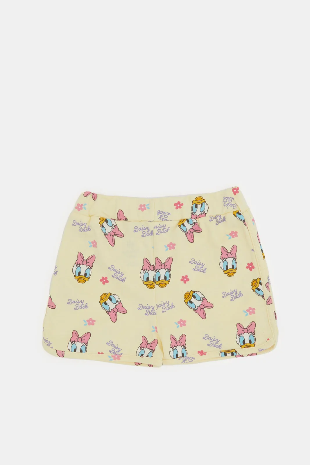 Infant Girls Yellow Daisy Print Shorts