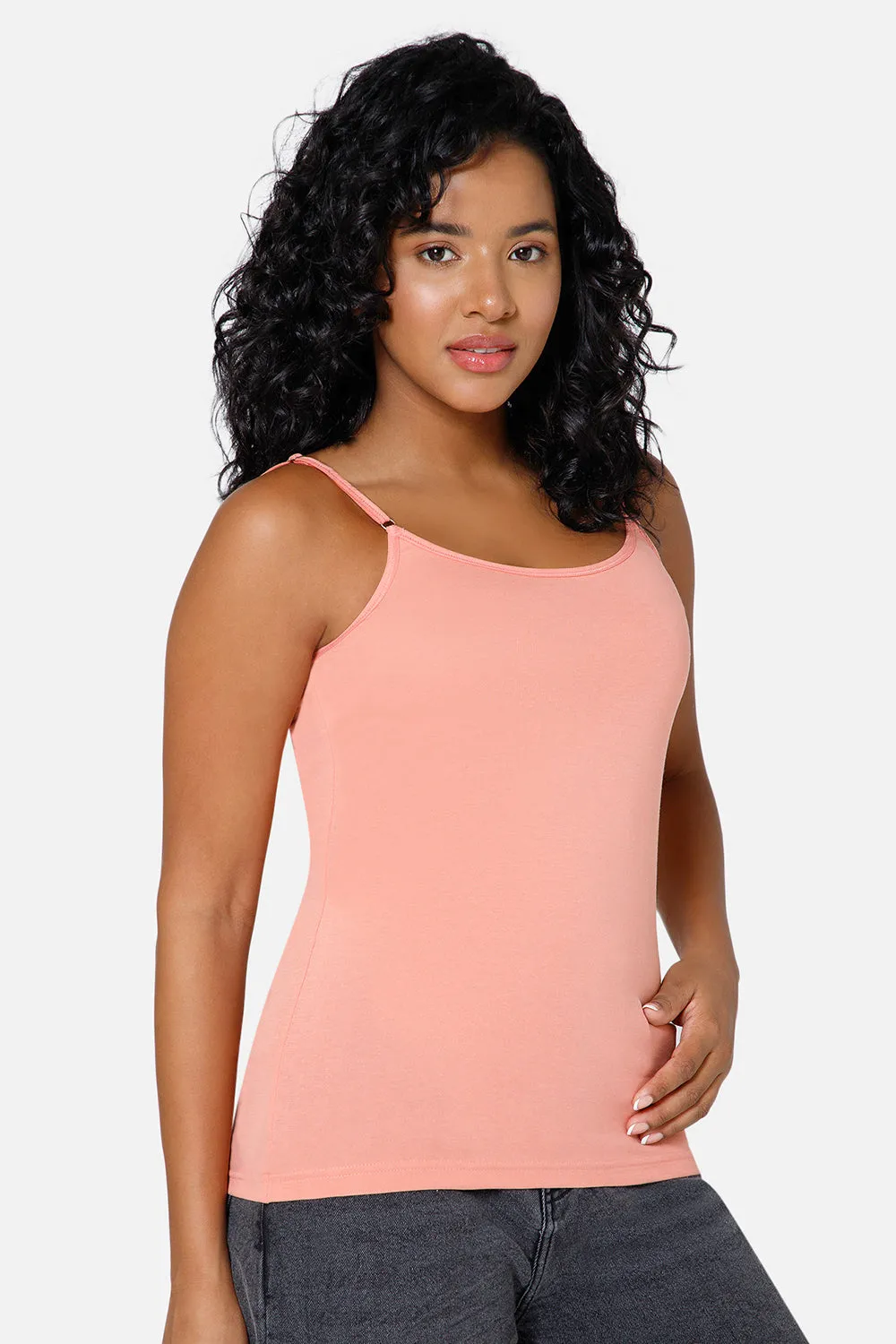 Intimacy Full Coverage Cotton Slip Camisole – IN08 | Non-Padded & Wire-Free Comfort Design