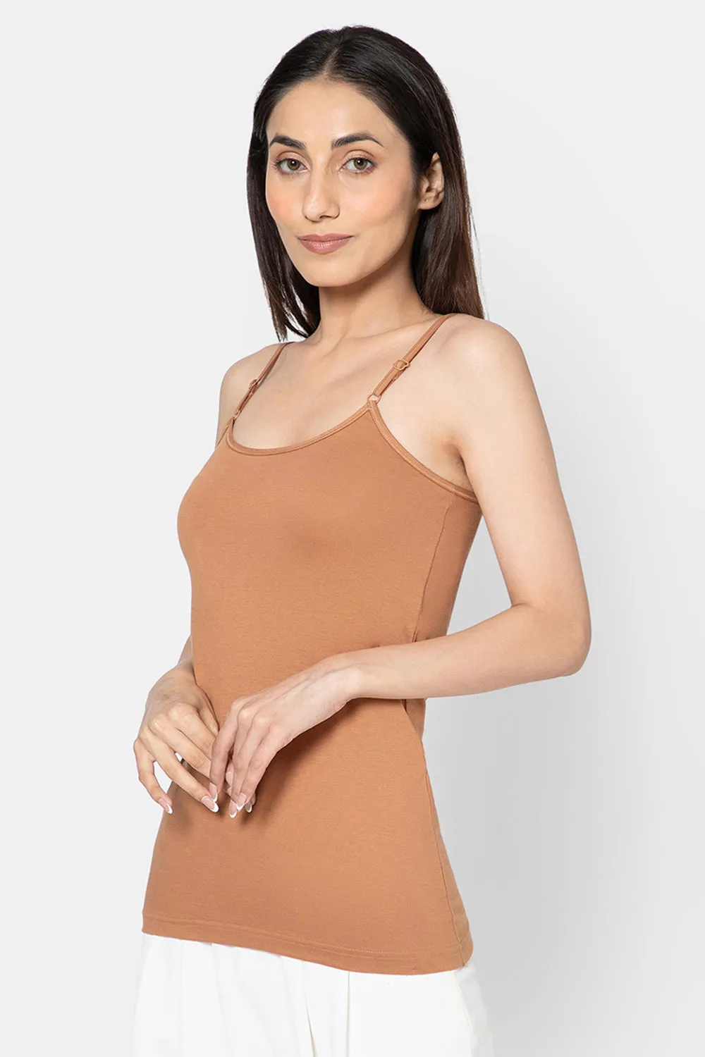 Intimacy Full Coverage Cotton Slip Camisole – IN08 | Non-Padded & Wire-Free Comfort Design