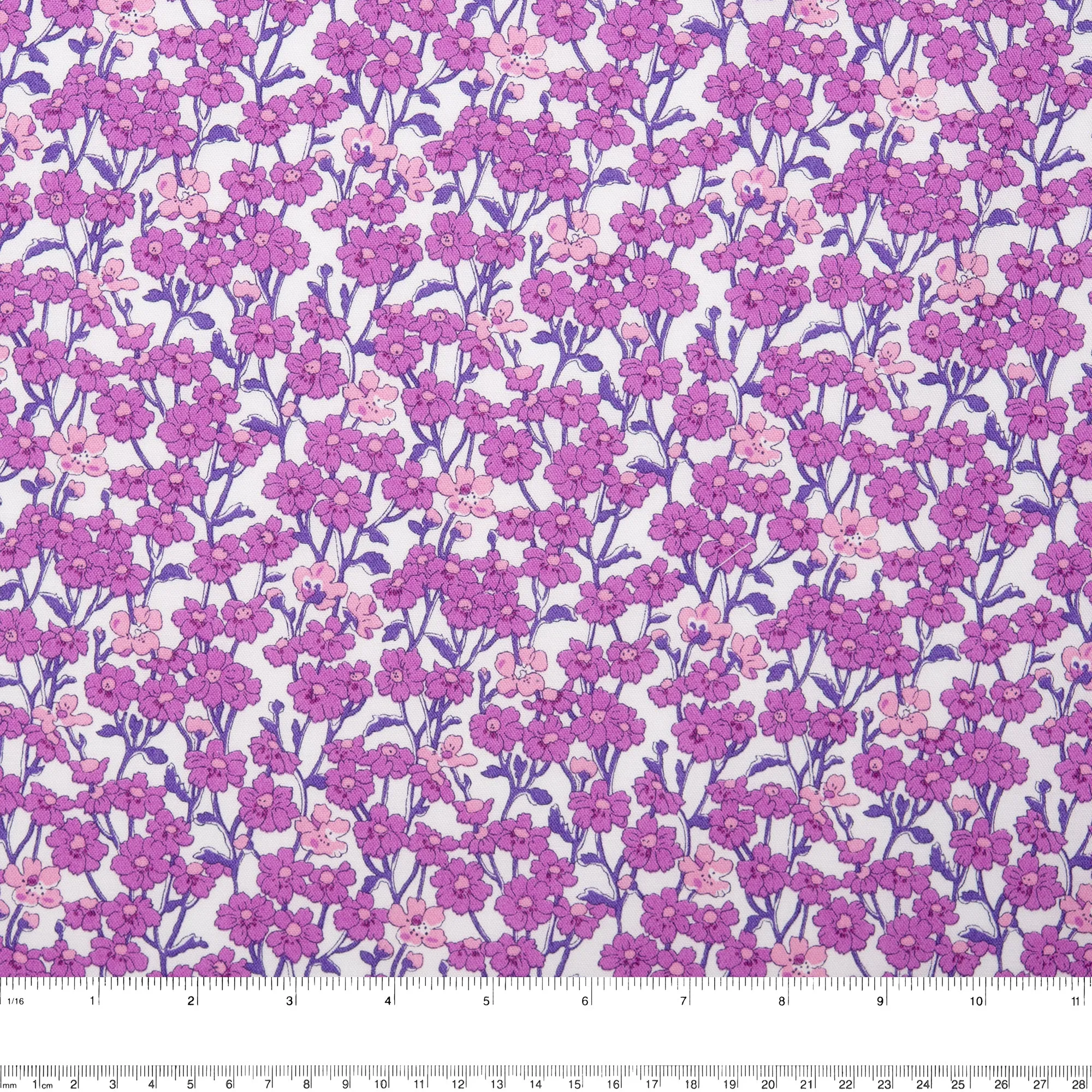 LIBERTY of PARIS Printed Cotton - Vegetation - Purple