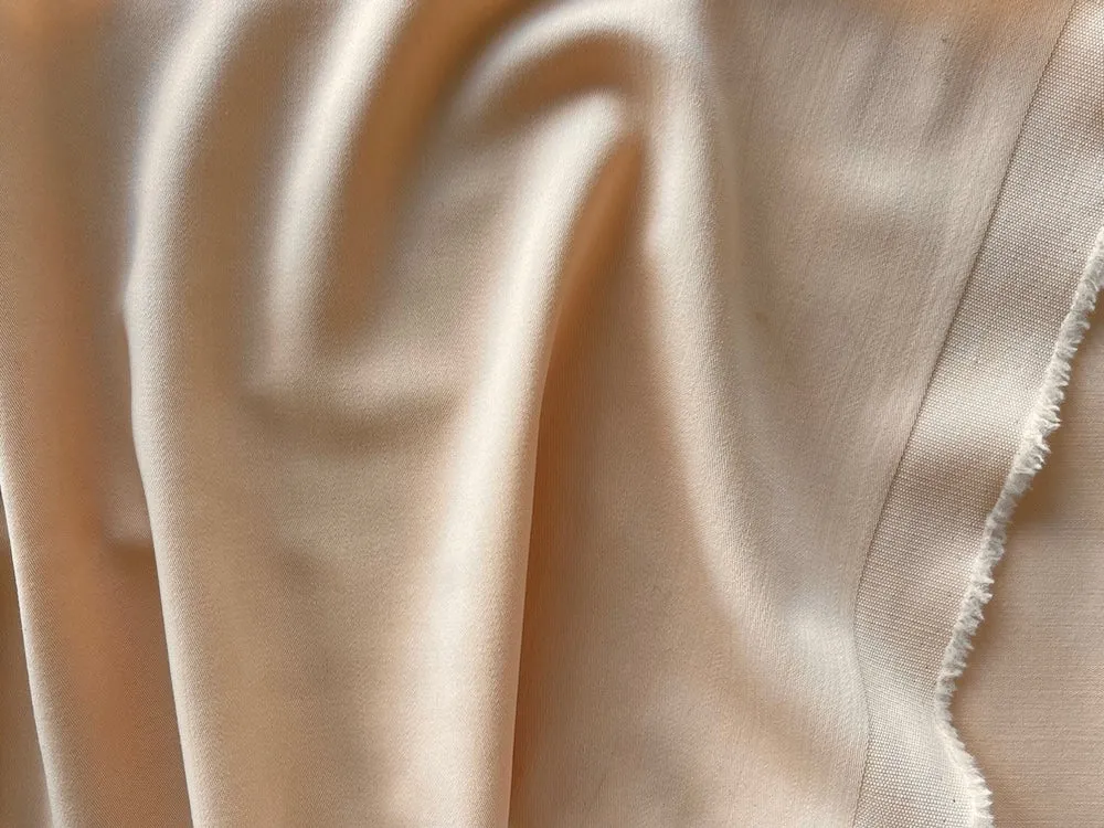 Lightweight Apricot Mimosa Wool Gabardine (Made in Italy)