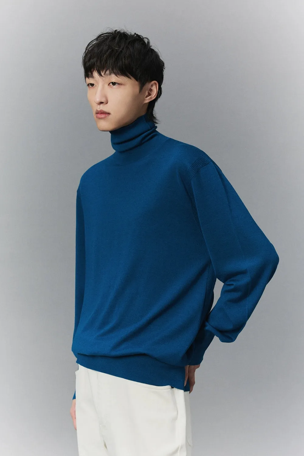 Lightweight Knit Turtleneck Base Layer