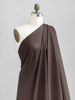 Lightweight Silky Cotton Poplin - Chocolate - Swatch