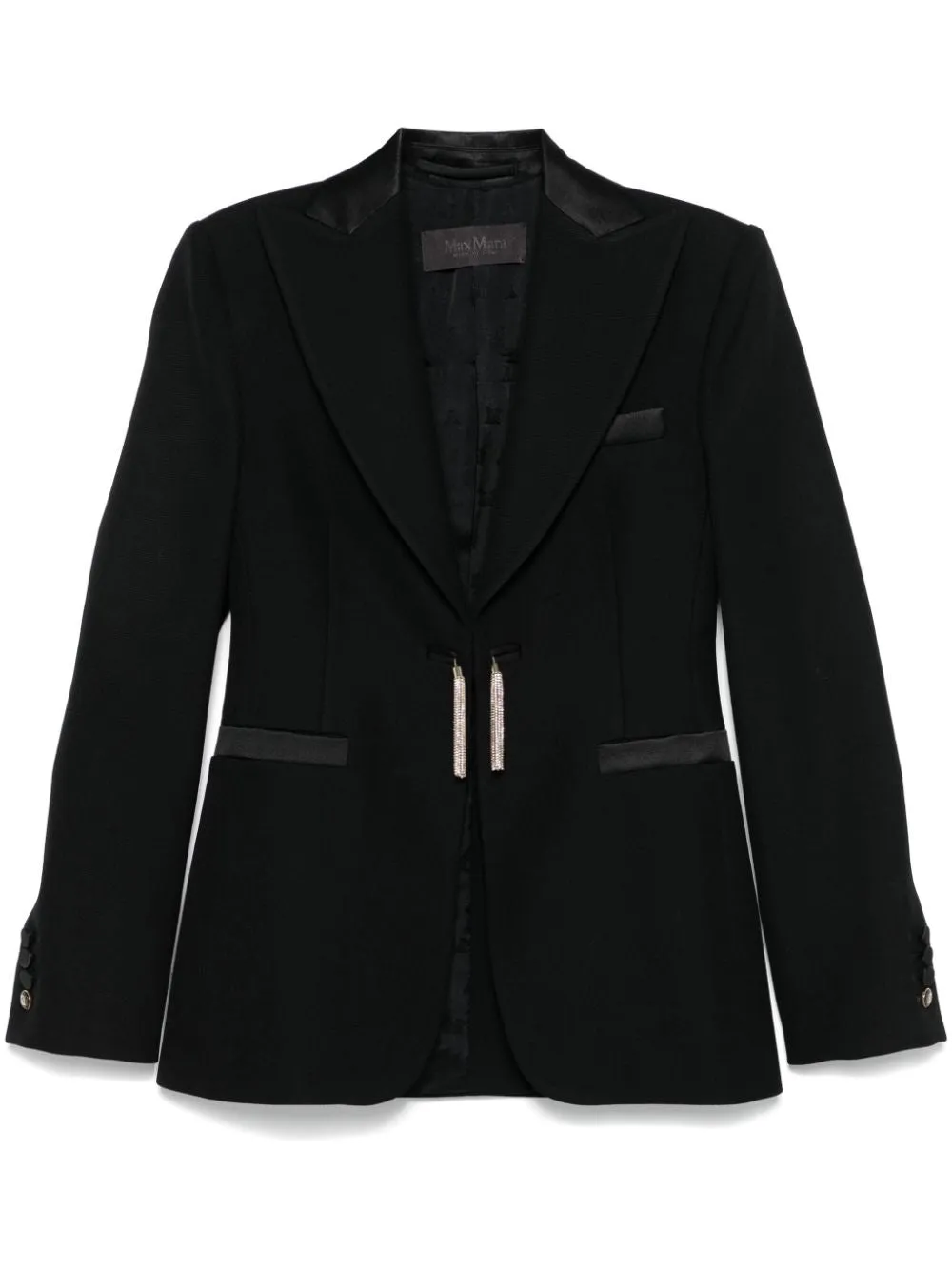 Luxurious Virgin Wool Black Jacket