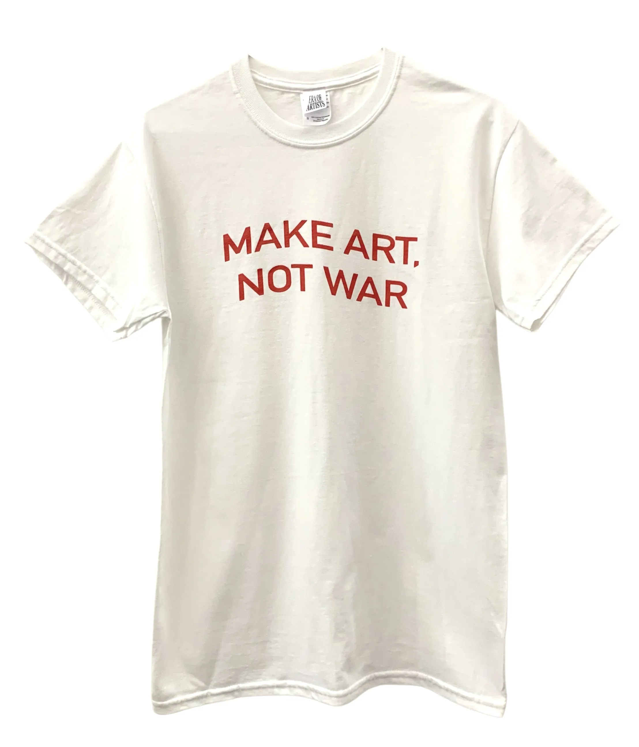 Make Art, Not War White Graphic Unisex Tee