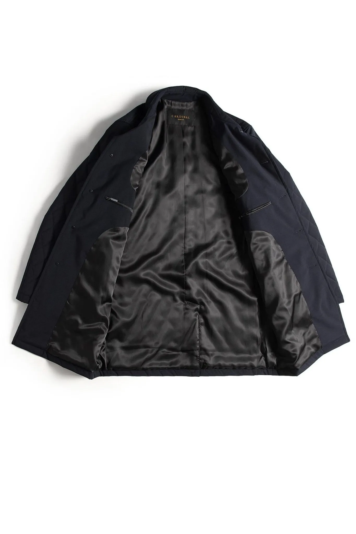 MANSFIELD NAVY WOOL CAR COAT