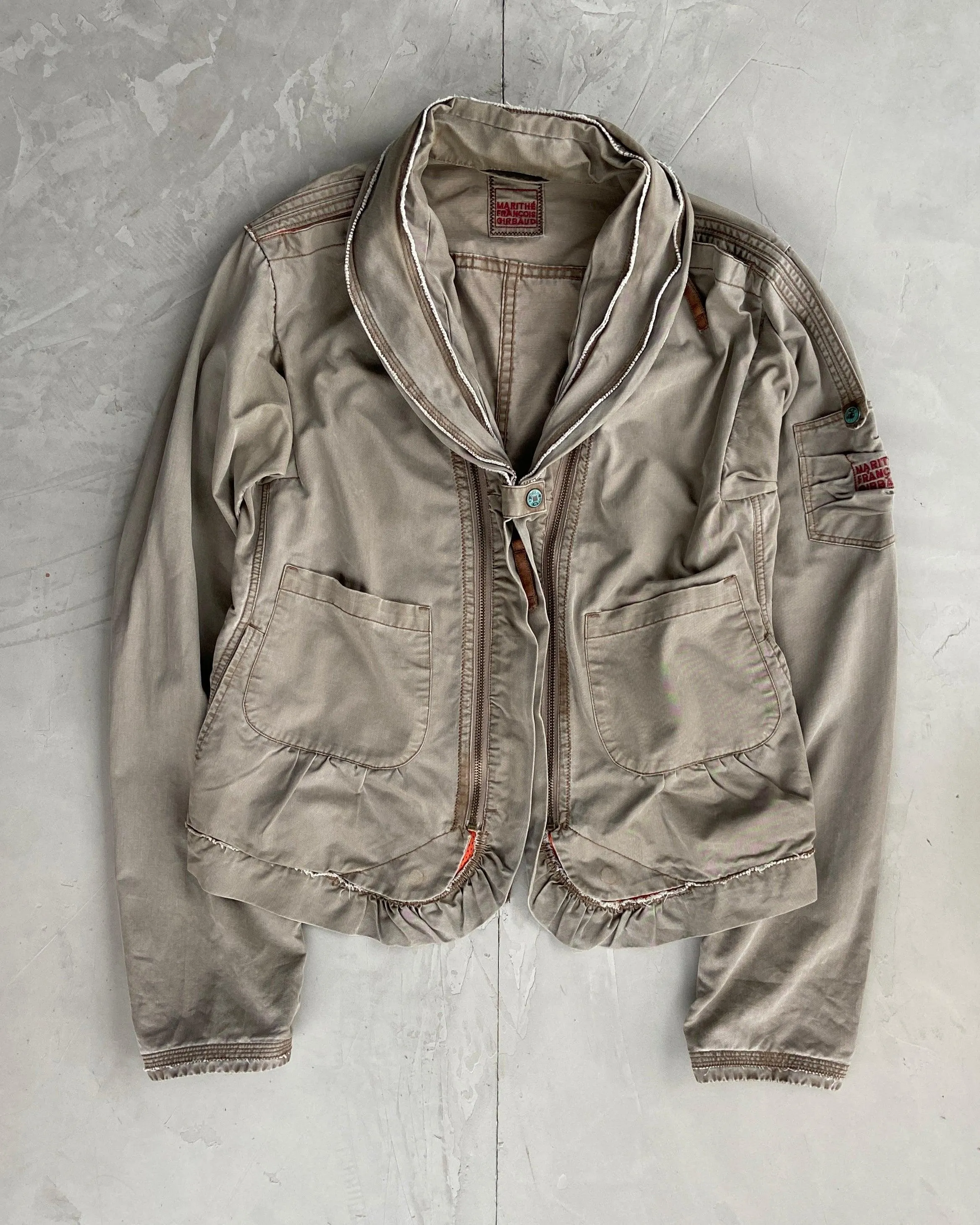 MARITHE   FRANCOIS GIRBAUD HIDDEN POCKET CARGO JACKET - M