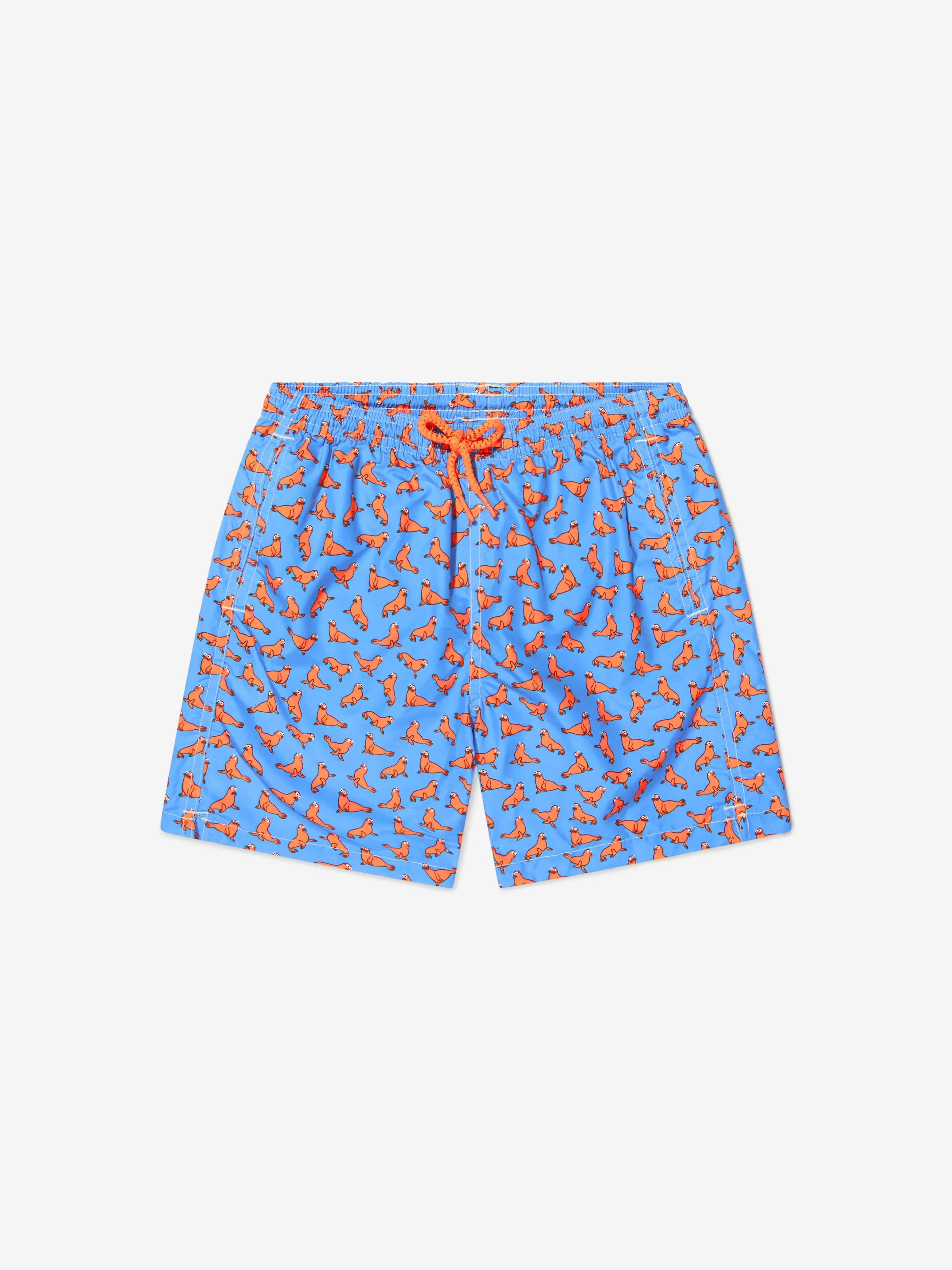 MC2 Saint Barth Boys Seal Print Ultralight Swim Shorts