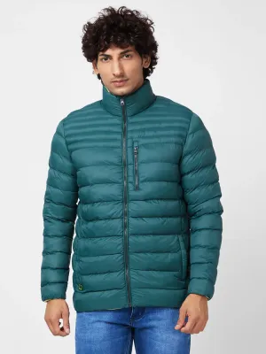 Men'S Packable Puffer Jacket With Br and ed Print On Neck