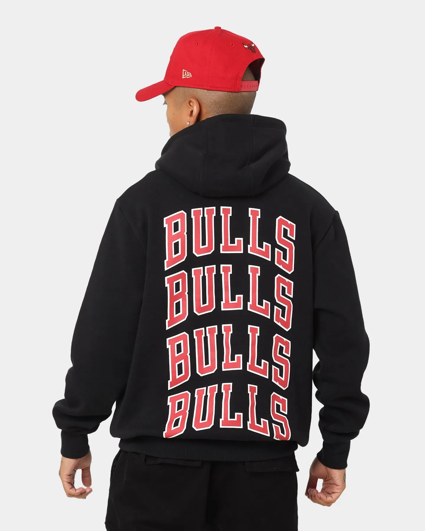 New Era Chicago Bulls Black Repeat Hoodie Black