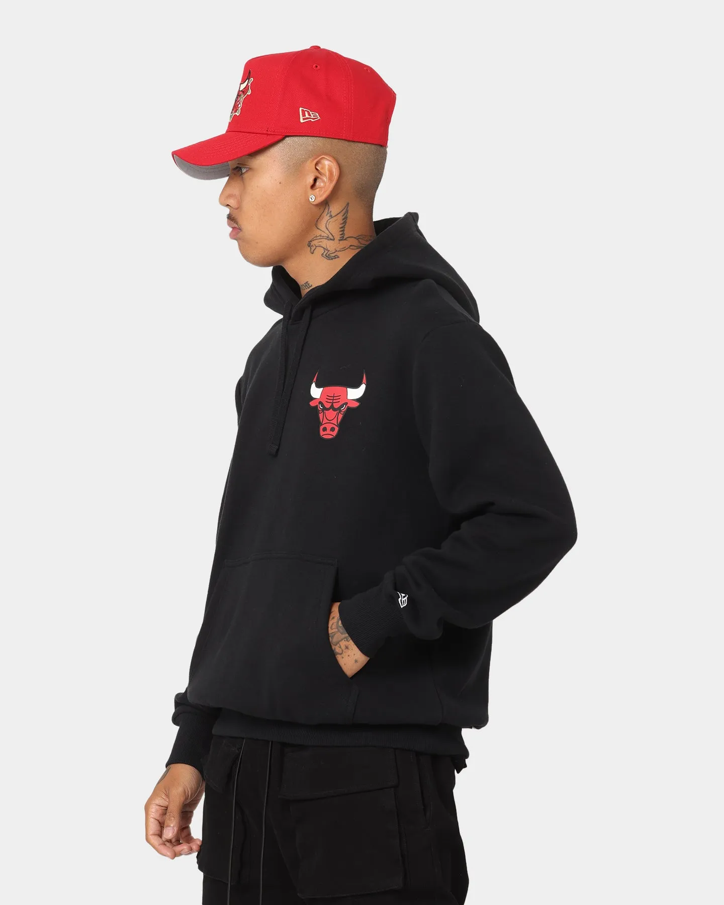 New Era Chicago Bulls Black Repeat Hoodie Black