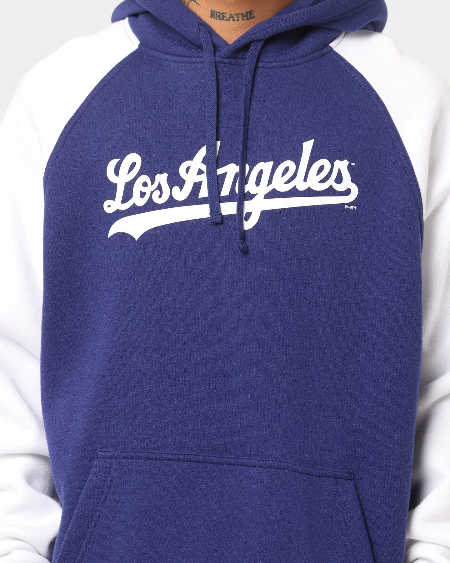 New Era Los Angeles Dodgers Raglan Hoodie Royal