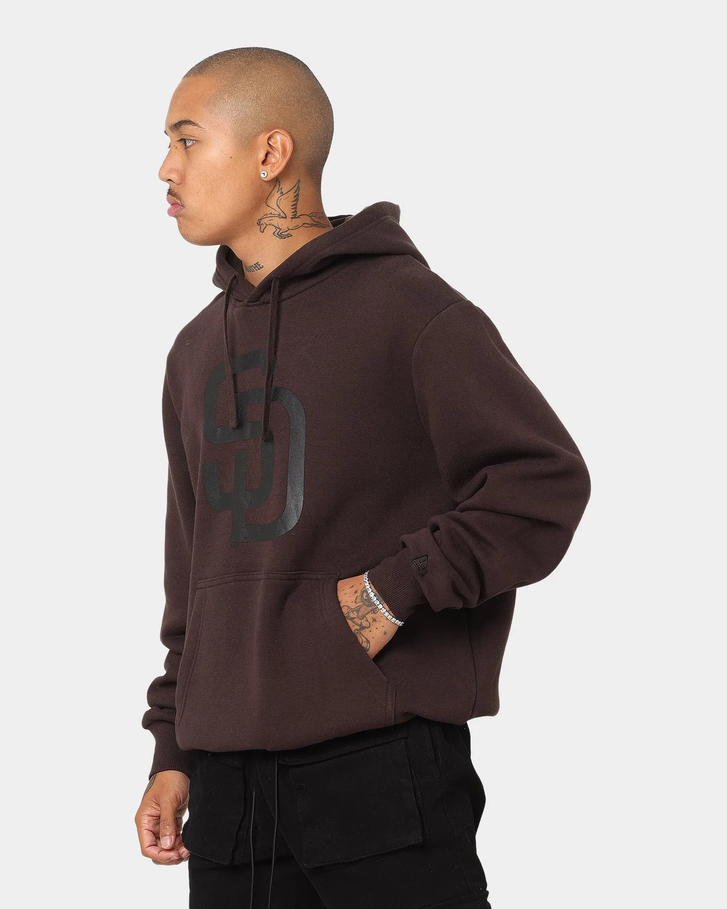 New Era San Diego Padres Hoodie Dark Brown