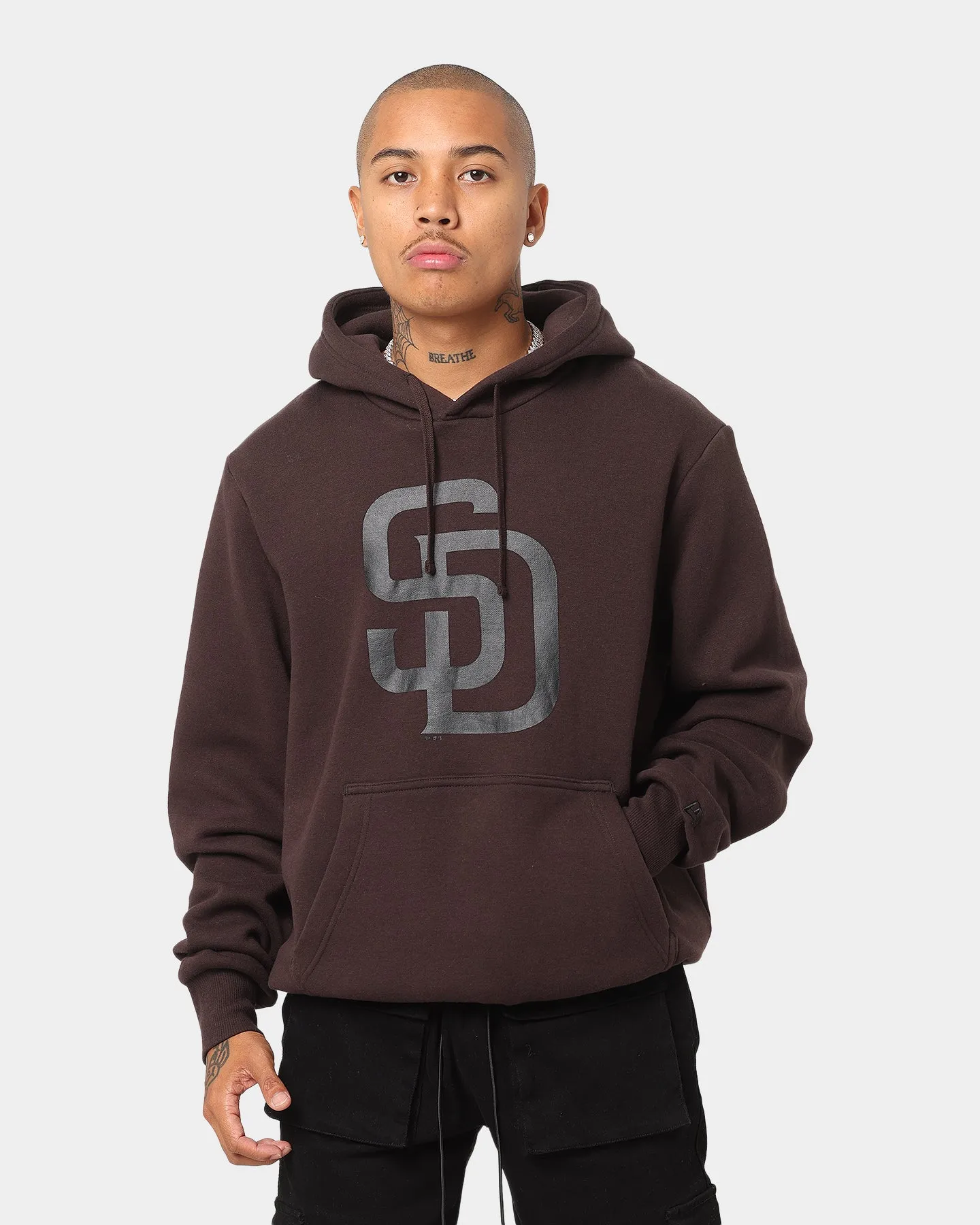 New Era San Diego Padres Hoodie Dark Brown