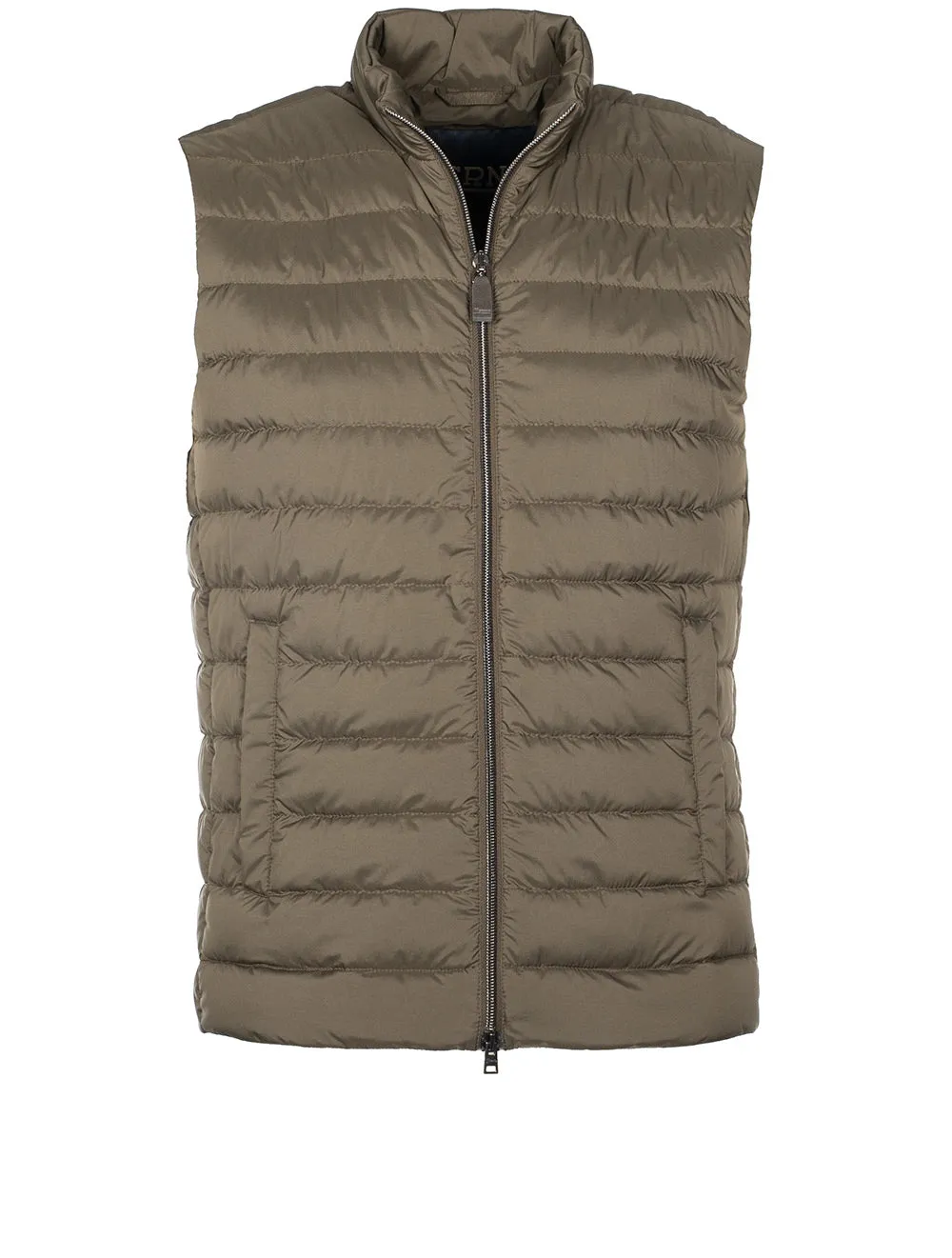 Padded Woven Vest Olive