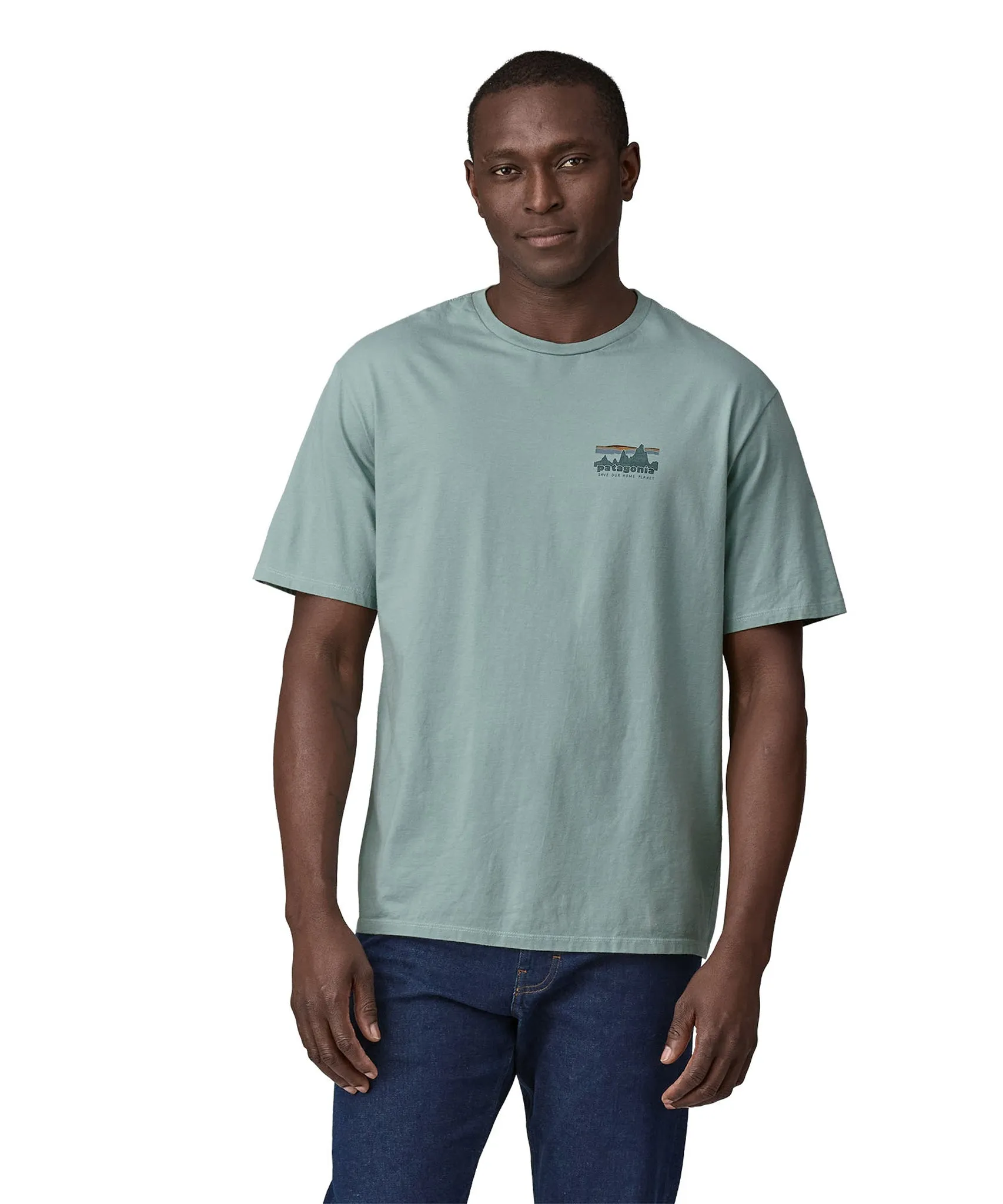 Patagonia Men's 73 Skyline Organic T-Shirt - Thermal Blue