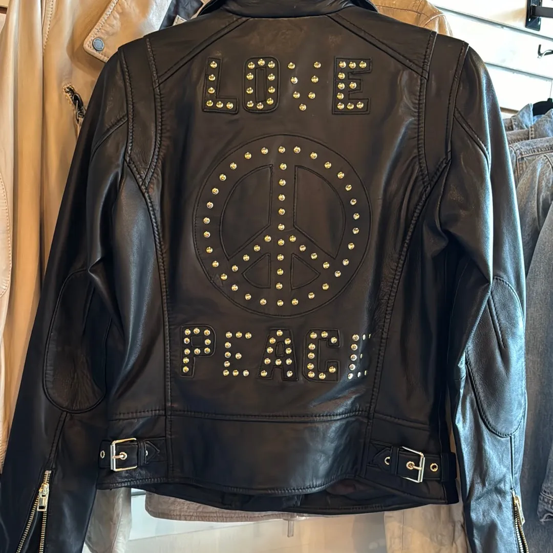 Peace Baby Leather Jacket