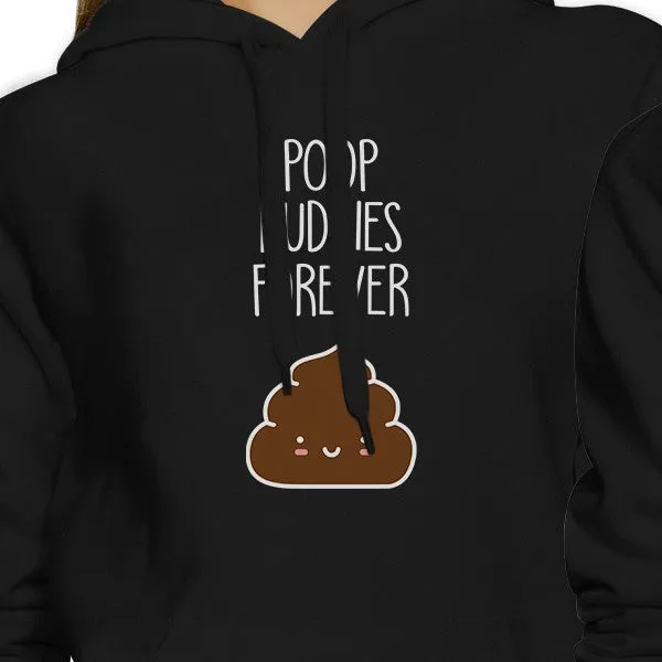 Poop Buddies BFF Matching Black Hoodies