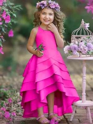 Pretty Petal Pink Tiered Dress